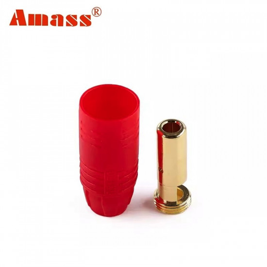 Силовой разъем Amass AS150-M (папа) красный 