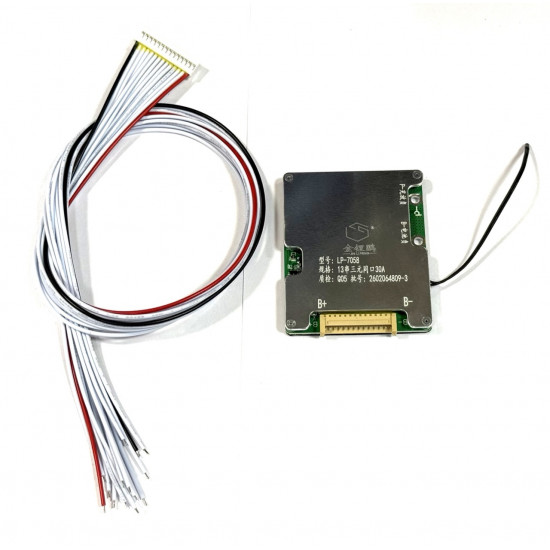 BMS плата 13s 48v 30A с балансиром и термодатчиком