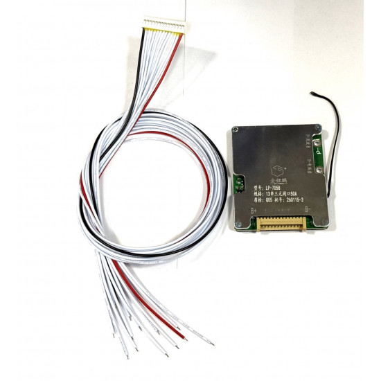 BMS плата 13s 48v 50A с балансиром и термодатчиком