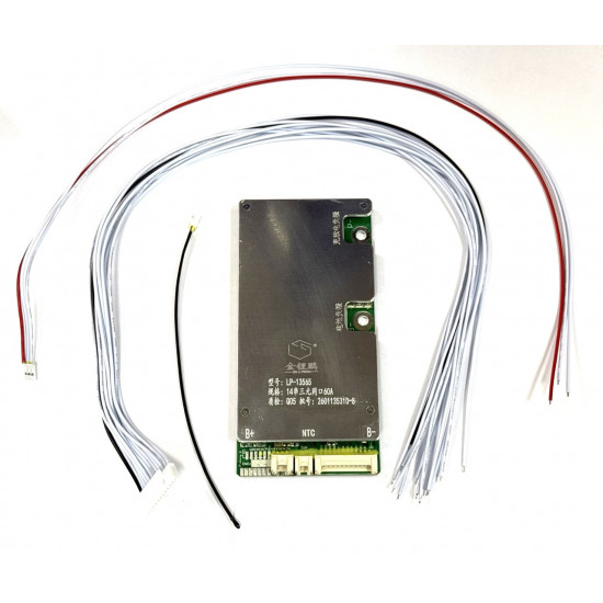 BMS плата 14S 48V 60A с балансиром и термодатчиком