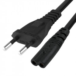 Кабель питания Europlug – IEC C7 («восьмёрка») 1,5 м