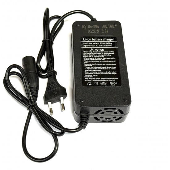Зарядное устройство 25.6V (29.2V) 2A XLR (M) для LiFePO4 аккумуляторов (с кулером)
