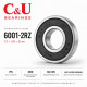 Высокооборотный промышленный подшипник C&U 6001-2RZ 12x28x8 мм P5