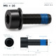 Винт M6×16 класс 12.9 с шайбой и фиксатором резьбы