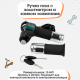 Ручка газа с вольтметром и замком зажигания для электросамоката (кабель 2 метра, серебристая)
